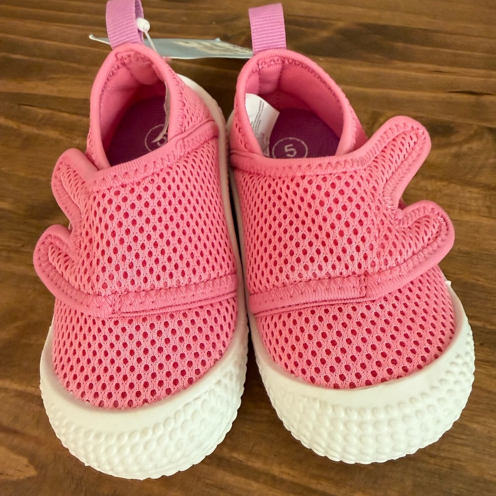 Cat & Jack Pink Mesh Slip-On water shoes for kids and girls